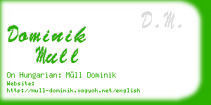 dominik mull business card